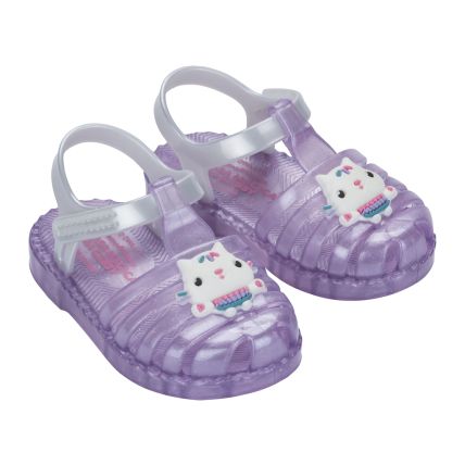 Sandalia Baby A Casa Magica De Gabby Duo - 23404 - Transparente Glitter - Atacado