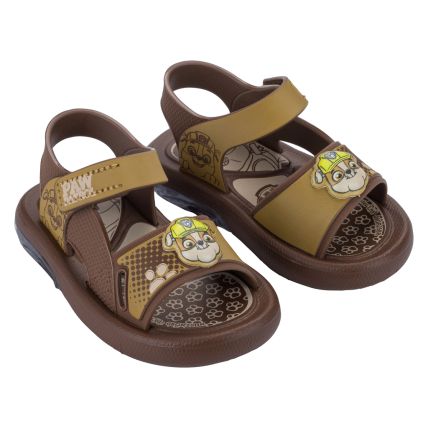 Sandalia Baby Patrulha Canina Led - 23407 - Marrom/amarelo - Atacado
