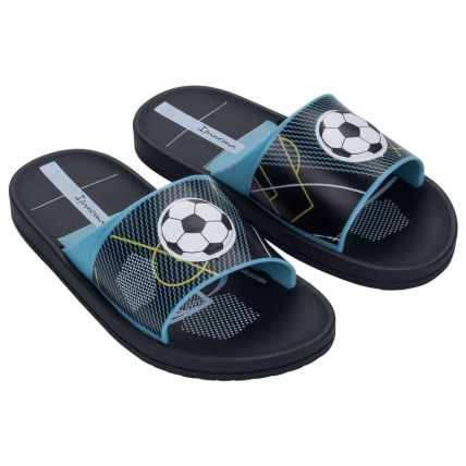 Chinelo Slide Infantil Ipanema Sporty - 27394 - Preto/azul/branco - Atacado