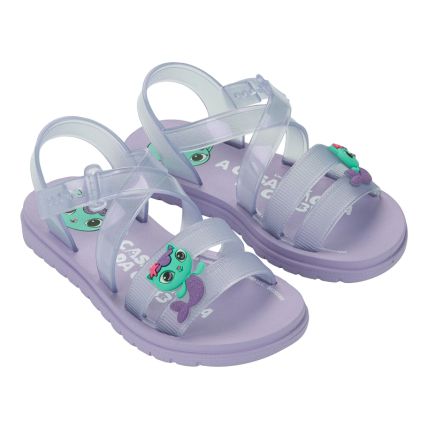 Sandalia Infantil A Casa Magica Da Gabby Dream - 23367 - Lilas/lilas Transparente - Atacado
