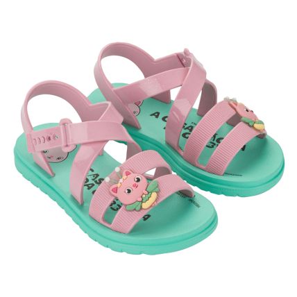 Sandalia Infantil A Casa Magica Da Gabby Dream - 23367 - Verde/rosa - Atacado