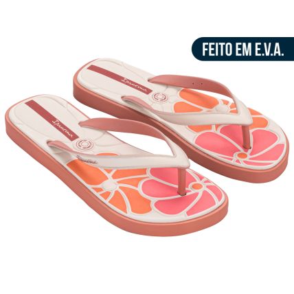 Chinelo Feminino Ipanema Classic Comfy - 27429 - Rosa/bege/laranja - Atacado