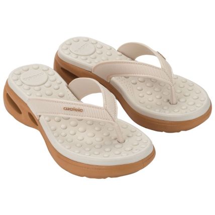 Tamanco Feminino Azaleia Serena Pulse - 19342 - Off White/terroso - Atacado