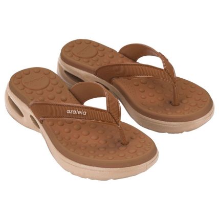  Tamanco Feminino Azaleia Serena Pulse - 19342 - Marrom Pecan/terroso - Atacado 