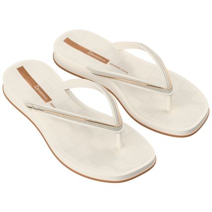 Chinelo Feminino Ipanema Glow - 27398 - Off White/caramelo - Atacado