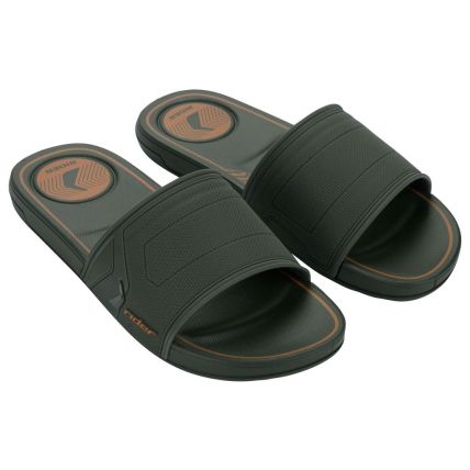 Chinelo Slide Masculino Rider Start - 12442 - Verde/verde/laranja - Atacado