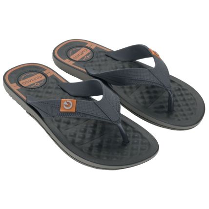 Chinelo Masculino Cartago Arizona - 12212 - Preto/cinza/laranja - Atacado