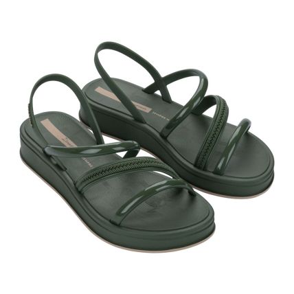 Sandalia Feminina Ipanema Glow Up - 27418 - Verde/verde/bege - Atacado