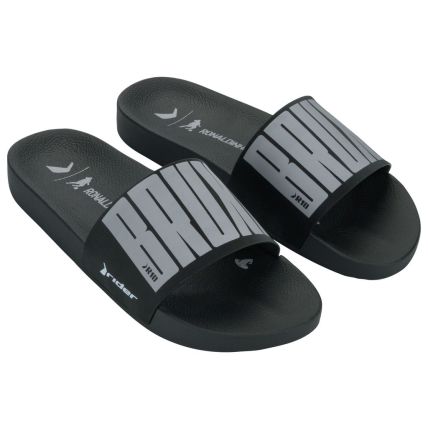 Chinelo Slide Masculino Rider R10 - 12562 - Preto/preto/branco - Atacado