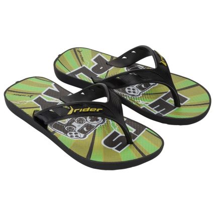 Chinelo Infantil Rider Street Joy - 11768 - Preto/verde Medio - Atacado