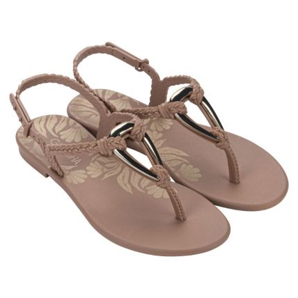 Sandalia Feminina Grendha Sublime - 19250 - Marrom Mocca - Atacado