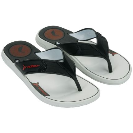 Chinelo Masculino Rider Start Iii - 12499 - Branco/preto/vermelho - Atacado