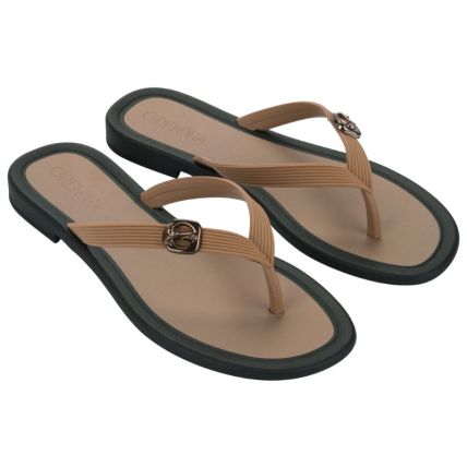 Rasteira Feminina Grendha Todo Dia Sutileza - 19344 - Marrom/mocca/preto - Atacado