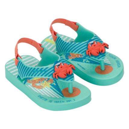 Sandalia Baby Rider Sporty - 27247 - Verde/verde/laranja - Atacado