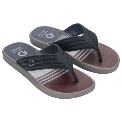 Chinelo Masculino Cartago Montreal - 11729 - Cinza/basalto/bordo - Atacado