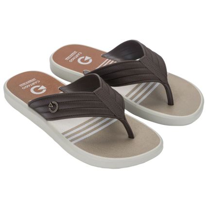 Chinelo Masculino Cartago Montreal - 11729 - Bege/marrom/bege - Atacado