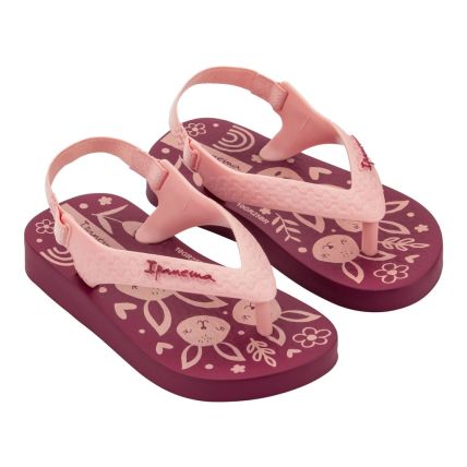 Chinelo Baby Ipanema Classic - 27011 - Vermelho/rosa Claro - Atacado