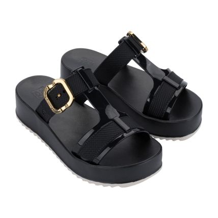 Chinelo Slide Feminino Zaxy New Up - 19280 - Preto - Atacado