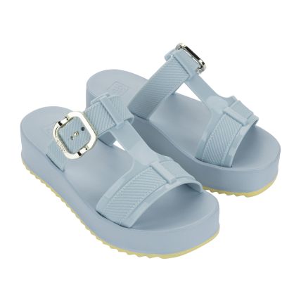 Chinelo Slide Feminino Zaxy New Up - 19280 - Azul Polar - Atacado