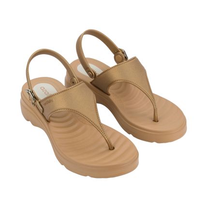 Tamanco Feminino Azaleia Lu Versatil - 19294 - Dourado/bege Mel - Atacado