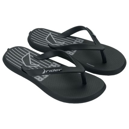 Chinelo Infantil Rider R1 Style - 11957 - Preto/preto/cinza - Atacado