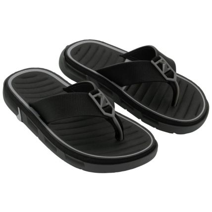 Chinelo Masculino Rider R Feat - 12558 - Preto/preto/cinza - Atacado
