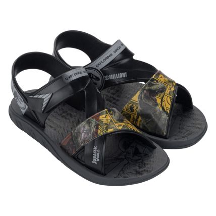 Sandalia Infantil Jurassic Flip - 23303 - Grafite/preto - Atacado
