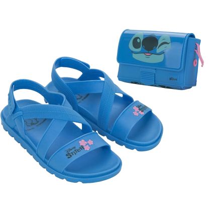 Sandalia Infantil Disney Fun Bag - 23269 - Azul/rosa - Atacado