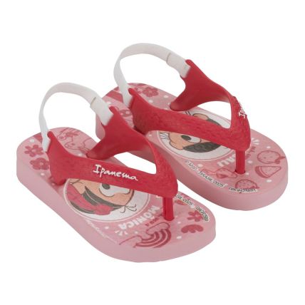 Chinelo Baby Ipanema Turma Da Monica - 26791 - Rosa Claro/rosa - Atacado