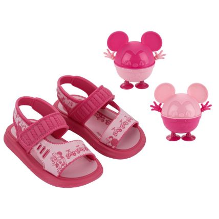 Sandalia Baby Disney Lunch Time - 23271 - Rosa/rosa Medio - Atacado