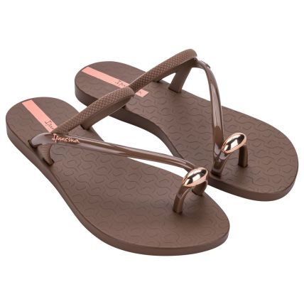 Sandalia Feminina Ipanema Glam Ring - 27457 - Marrom/rose - Atacado