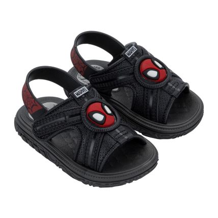 Sandalia Baby Marvel Happy - 23400 - Preto/preto/vermelho - Atacado