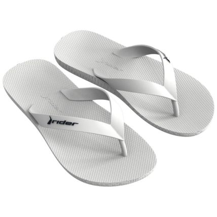 Chinelo Masculino Rider Feel Light - 12519 - Branco/branco/azul - Atacado