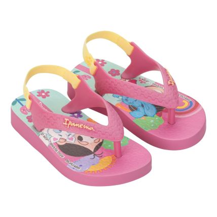 Chinelo Baby Ipanema Turma Da Monica - 26791 - Rosa/verde/rosa - Atacado