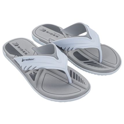 Chinelo Masculino Rider Drift - 12601 - Branco/cinza/grafite - Atacado