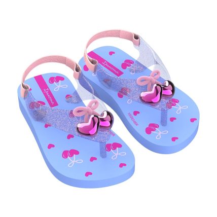 Sandalia Baby Ipanema Belle - 27248 - Azul/glitter/rosa - Atacado