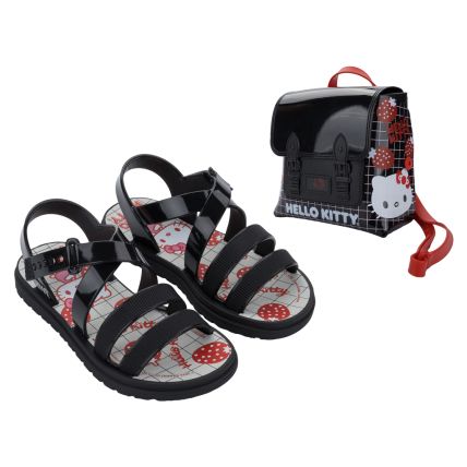 Sandalia Infantil Hello Kitty Sweet Bag - 23431 - Preto/preto/rosa - Atacado