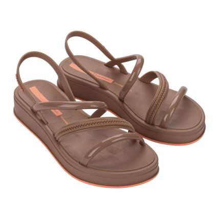 Sandalia Feminina Ipanema Glow Up - 27418 - Marrom/marrom/rosa - Atacado