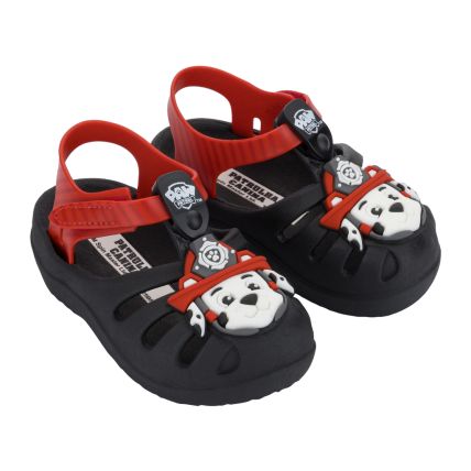 Sandalia Baby Patrulha Canina Space - 22710 - Preto/vermelho - Atacado
