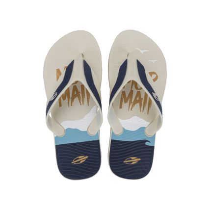 Chinelo Masculino Mormaii Neocycle Iii - 12304 - Bege/azul/bege - Atacado