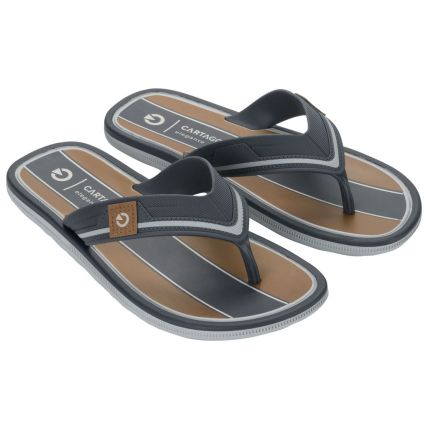 Chinelo Masculino Cartago Maiorca Iii - 12571 - Cinza/basalto/castor - Atacado