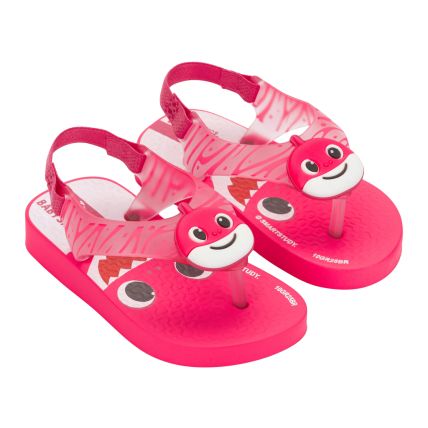 Sandalia Baby Ipanema Baby Shark Play - 27478 - Rosa/rosa Transparente - Atacado