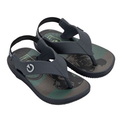 Chinelo Baby Cartago Atlanta - 12256 - Cinza/cinza/verde - Atacado
