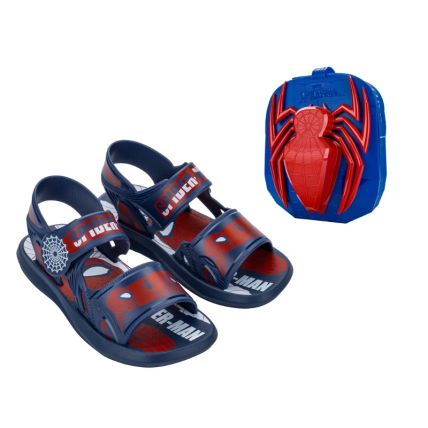 Sandalia Infantil Homem Aranha Adventure Bag - 23264 - Azul/vermelho - Atacado
