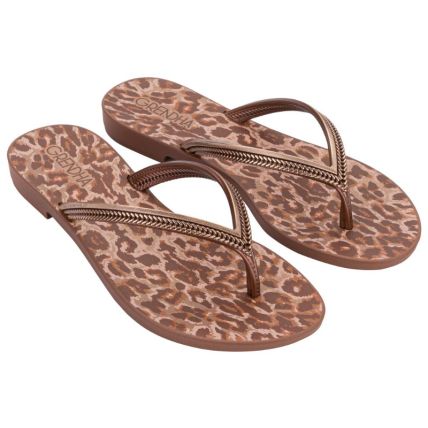 Rasteira Feminina Grendha Mais Acai Energia - 18060 - Cobre Onça - Atacado