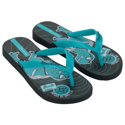 Chinelo Infantil Ipanema Fantasia - 27012 - Preto/azul Medio/branco - Atacado