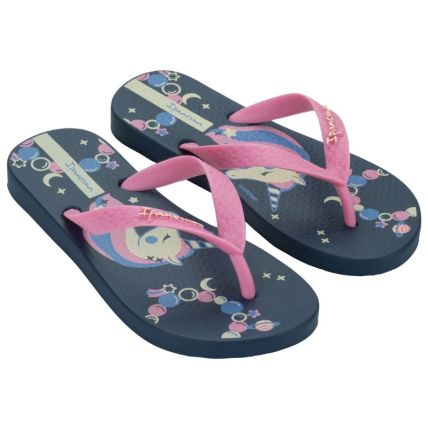 Chinelo Infantil Ipanema Fantasia - 27012 - Azul/rosa/bege - Atacado