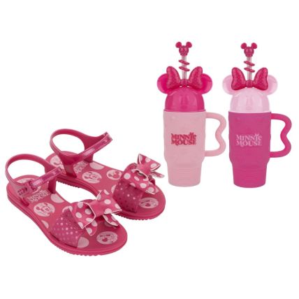 Sandalia Infantil Disney Fun Cup - 23267 - Rosa/rosa Escuro - Atacado