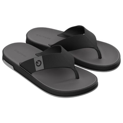 Chinelo Masculino Cartago Milão Plus - 12598 - Preto/preto/cinza - Atacado