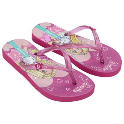 Chinelo Infantil Ipanema Barbie Meu Encanto - 27291 - Rosa/glitter - Atacado